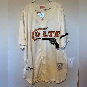 New with tags Mitchell and ness Colts Jersey Jimmy wynn